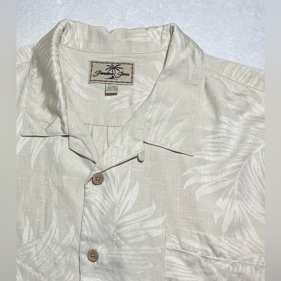 Jamaica Jazz Silk Hawaiian Short Sleeve Button Down Shirt Sz XL - Picture 3 of 7